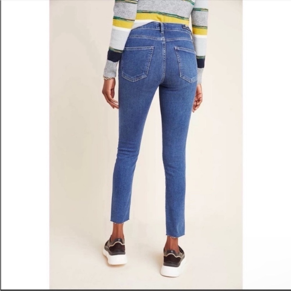 Anthropologie Citizens Rocket High Rise Skinny Ankle Jeans Blue Size 26 NWT - Picture 3 of 7
